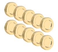 KJHBV 10 Unidades Cubre Botones de Cobre Dorado Superficie Pulida y Fijación Fuerte para Camisas Elegantes en Ocasiones Obsequios y Negocios