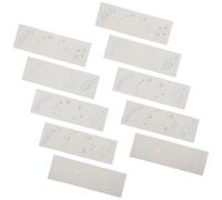 KJHBV 10piezas Pegatinas Glitter para Cara Impermeables Tatuajes Efímeros Holográficos para Festival Diseño Corporal Metálico para Maquillaje de Ojos y Adorno Facial