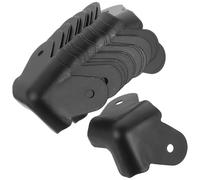 KJHBV 16 Protectores de Esquinas para Cajas de Hierro Negro, Protección Segura y Decorativa para Chasis y Bolsas, Estilo Vintage y Resistente al Óxido