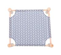 KJHBV 1pieza Cama para Mascotas de Madera Duradera Elevada y Desmontable para Interior y Exterior con Transpirable y Estructura Firme Medidas Uso para Perros y Gatos