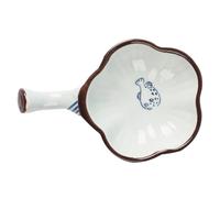 KJHBV 1pieza Cerámica Ink Dish Multifuncional para Caligrafía Bandeja para Pinceles con Soporte para Bolígrafo Diseño Funcional y Original para Oficina y Estudio
