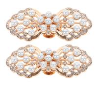 KJHBV 2 Clips para Zapatos de Mujer Diseño Desmontable, Hebillas Doradas de Aleación de Zinc, Adornos Elegantes para Tacones Altos en Cumpleaños y Compromiso
