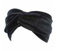 KJHBV 3 Diademas Deportivas Cruzadas de Tela Elástica para Mujer, Cómodas y Elegantes, Pack de 3 Unidades en Negro, Azul Oscuro y Vino para Uso Diario