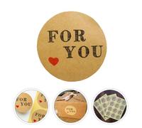 KJHBV 30hojas Etiquetas Adhesivas Redondas For You con Diseño Vintage Corazón Rojo para Sellado y Decoración Pegatinas Autoadhesivas para Manualidades y Envoltorios Pack Etiquetas
