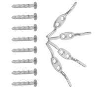 KJHBV 4 Piezas Gancho de Acero Inoxidable para Cuerda de Persiana Soporte Seguro y Antienredos, Adecuado para Artesanías y Líneas de Barco, Diseño Duradero y Resistente