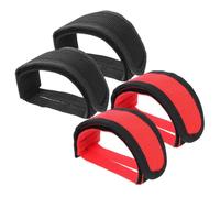 KJHBV 4piezas Correas de Pedales de Bicicleta Ajustables Unidades para Bicicletas Estáticas y Deportivas con Diseño sin Cremallera para Zapatos