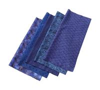 KJHBV 5 Parches de Tela de Algodón para Acolchar, Suministros de Acolchado Adecuados para Quilts y Bolsos Pequeños, Color Azul, Adecuado para Manualidades y Juguetes Color Aleatorio