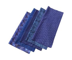 KJHBV 5 Parches de Tela de Algodón para Acolchar, Suministros de Acolchado Adecuados para Quilts y Bolsos Pequeños, Color Azul, Adecuado para Manualidades y Juguetes Color Aleatorio