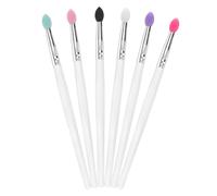 KJHBV 6 Pinceles Grandes Varios estilos para para Sombras de Ojos Lentejuelas de Silicona Reutilizables y Fáciles de Llevar Color Aleatorio Varios Varios estilos