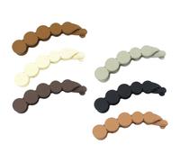 KJHBV 6 Pinzas de Garra Grandes para Cabello, Superficie Lisa, Material Pc, Ideales para Peinados y Uso Diario en Mujeres, Pack de 6 Unidades Coloridas