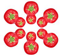 KJHBV 6piezas Soporte para Palillos de Cerámica con Diseño de Tomate de Reposapalillos para Palillos Cuchara y Tenedor Accesorio de Cocina Decorativo y Funcional