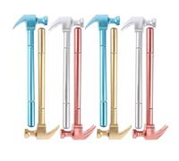 KJHBV 8 Bolígrafos de Gel Convenientes para Usar y Guardar Pequeños y Ligeros Forma de Martillo de Plástico Escuela Oficina
