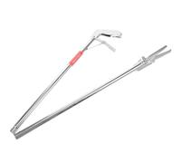 KJHBV Abrazadera Plegable para Atrapar Serpientes de Acero Inoxidable, Portátil y Práctica, Adecuado para Clip de Anguila de Arroz y Recogida de Basura, Color Plata
