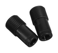 KJHBV Adaptador Fácil Instalación Negro de Punta Roscada de Plástico y Compatibilidad Versátil, Paquete de 2 Piezas para Varilla Telescópica para Limpieza Extensible