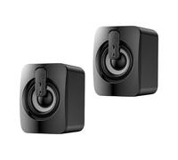 KJHBV Altavoces USB Portátiles para Computadora y Teléfono Subwoofer, Doble Diafragma Retardo de Sonido, Diseño Negro de Plástico para Casa u Oficina, Cable de 1.3 Metros