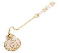 KJHBV Apaga Velas Antiguo de Aleación de Zinc Diseño Dorado Elegante y Agarre Cómodo para Velas Aromáticas y Jarros en Ambientación del Hogar
