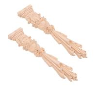 KJHBV Apliques de Columna Textura de Madera sin Pintar 2 Piezas, Diseño Clásico Vintage para de Muebles Adecuado para de Habitaciones