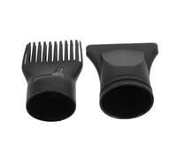 KJHBV Boquilla Plana y Peine 2 Boquillas de Repuesto Resistencia Deformación y Durabilidad para Secador de Pelo de Plástico Negro para Peluquería Profesional