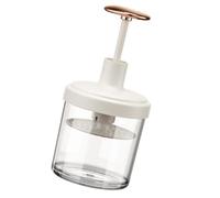 KJHBV Botella Burbujeadora Portátil de Color Blanco para Gel Limpiador Facial Material Pp y Abs, Fácil de Usar Adecuada para Viajes y Baño