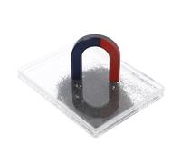 KJHBV Caja de Polvo de Hierro para Imán con Virutas Metálicas, Instrumento para Dibujo de Líneas Magnéticas, Fácil de Limpiar, Adecuado para Enseñanza y Experimentos Científicos