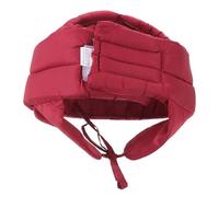 KJHBV Casco Algodón Protector Adultos Correa para Anticaídas y Mayores Ajustable Rojo, Alta Visibilidad Absorción de Impactos para Viajes y Aventuras al Aire Libre