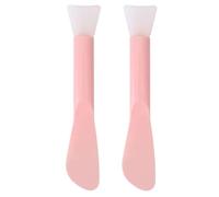 KJHBV Cepillo de Silicona 2 Piezas Portátiles para Mascarilla Facial Material Pp y Silicona de Doble Cabezal para Aplicar Mascarilla en Crema Fácilmente