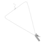 KJHBV Collar Conmemorativo de Cremación Colgante de Acero Inoxidable para Cenizas de Mascotas y Diseño Minimalista Color Plata, Almacenamiento Seguro para Recuerdo Memorial