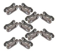 KJHBV Conector Reutilizable para Cadena de Bicicleta de Aleación de Aluminio Plata, Pack de 10 Piezas Adecuado para Accesorios Bici y Reparación Rápida