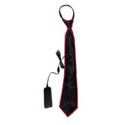 KJHBV Corbata Iluminada Roja Luz LED Intermitente para Fiestas y Bodas, Hecha de Seda de Poliéster Modos de Parpadeo Creativos y Atractivos