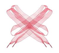 KJHBV Cordones Decorativos para Zapatos de Mujer de Gasa Ancha y Plana, 1 Par, Estilo Chic y Talla Única para Zapatillas Casuales y Deportivas