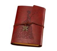 KJHBV Cuaderno Encuadernado Vintage de Hojas Sueltas en Papel Kraft Hecho a Mano para Journaling y Diario, Adecuado para Viajes y Cumpleaños, Tamaño 18,5 X 12,5 Cm