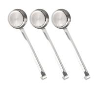 KJHBV Cucharones 3 Piezas para Salsa de Pizza de Acero Inoxidable Diseño Liso y Fácil de Limpiar para Cocina y Camping