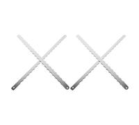 KJHBV Cuchillas Dentadas de Repuesto para Cortar Pan de Acero Inoxidable 4 Piezas, Precisión en Corte y Minimizan Deformación, Ideales para Preparar Desayuno