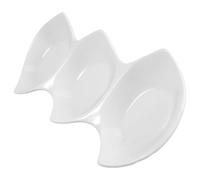 KJHBV Cuenco Uso Multifuncional de Cerámica Base Estable Blanco de 11 Pulgadas para Salsa en Restaurantes y Servicios de Alimentación