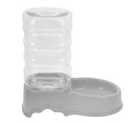 KJHBV Dispensador Automático de Agua para Mascotas y Comedero para Perros Grandes y Gatos, Plástico Resistente, Color Gris, Tamaño Compacto, Adecuado para Alimentación Interior y Uso