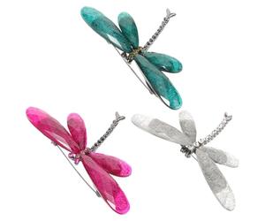 KJHBV Elegante para Resina Paquete de Mujer Broche Tela de 3 Piezas, Pin Resistente Conecta Diseño Creativo San Valentín y Eventos Formales