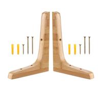 KJHBV Escuadras para Estanterias Madera Triangulares Resistentes de 2piezas para Estantería Flotante, Soporte Pesado y Multiuso para Fijar Baldas y Mejorar Espacio