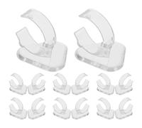 KJHBV Expositor de Anillos para Joyería Diseño Elegante, Plástico Resistente, Tamaño Adaptable, Paquete de 20 Piezas Adecuado para Uso en Tienda Casa