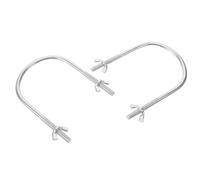 KJHBV Gancho para Soporte de Ruedas de Calentador de Aceite Base en U Metálica y Polea Giratoria, 2 Piezas para Uso en Radiadores Eléctricos Domésticos, Instalación Sencilla y Soporte