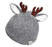 KJHBV Gorro de Punto Niña Diseño de Cuernos de Reno, Cálido Olor, Hecho de Hilo de Lana y Algodón, Adecuado para Invierno y Bebés