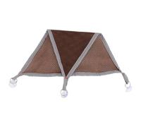 KJHBV Hamaca de Malla Marrón Cómoda para Reptiles 2 Piezas, Cama Colgante y Fácil de Limpiar para E Iguana, Adecuado para Dormir y Jugar