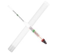 KJHBV Hidrómetro de Salinidad para Acuarios de Agua de Mar, Medidor de Densidad 1.060 de Vidrio, Herramienta Profesional para Prueba de Calidad del Agua Marina, Kit para Peceras