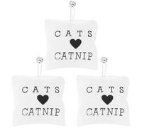 KJHBV Juguete de Saco de Hierba Gatera para Gatos 3 Piezas Material Saludable y Resistente a Arañazos Adecuado para Gatitos y Gatos Pequeños Varios Estilos
