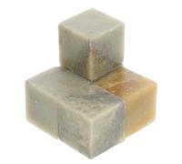 KJHBV Kit de 5 Sellos de Piedra Verde Cuadrada para Esculpir y Ejercitar Caligrafía, Herramienta Artística Textura Fina Adecuada para Grabado de Sellos y Expresión Creativa