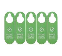 KJHBV Letrero Colgante de Puerta de Pvc Doble Cara para Hotel y Hogar, Señal de No Molestar Diseño Moderno y Comunicación Clara, Paquete de 5 Piezas