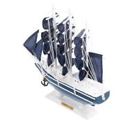 KJHBV Modelo de Barco Náutico de Madera 24 Cm, Adorno Retro para Decoración del Hogar, Escritorio y Salón, Figura Artesanal Accesorios Aleatorios, Adecuado para Varios Estilos