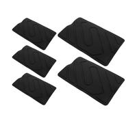 KJHBV Parche Alfombrilla Coche, Parche de reparación para Pedales de vehículos, compatibilidad Universal, PVC Negro, 5 Piezas, para Uso doméstico y automóvil