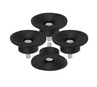 KJHBV Pies de Goma Roscados M6 Antivibración para y Compresores, 4 Piezas Amortiguadoras Antideslizantes para Uso en Garajes y Talleres, 1.77X1.77 Pulgadas