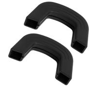 KJHBV Protector de Silicona Antideslizante y Resistente al Calor para Asas de Ollas Funda Negra 1 Par para Cocina para Utensilios y Ollas