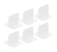 KJHBV Protectores de Barandillas de Cama Antivuelco para Muebles Anclaje Adhesivo Antideslizante de Plástico Blanco, 6 Piezas para Uso Interior en Salas y Hogares